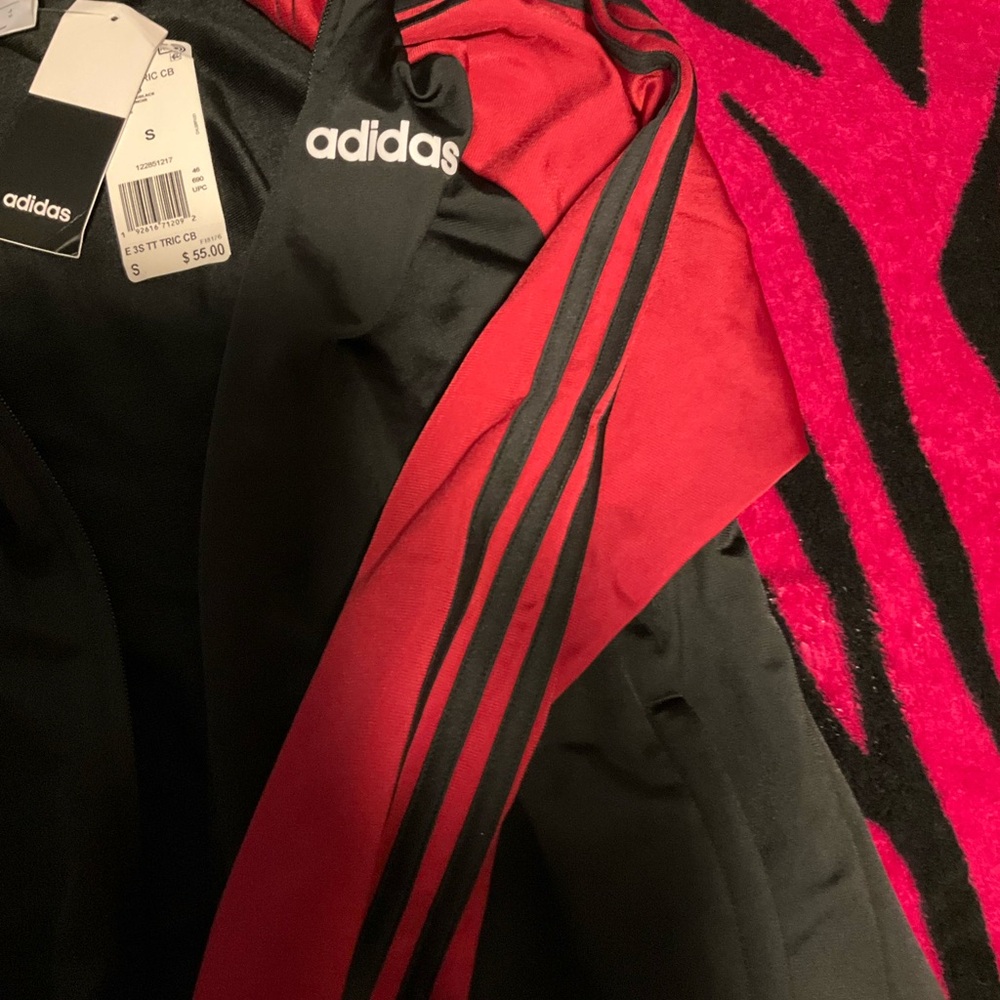 Adidas Black and Red Apparel